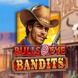 Bulls Eye Bandits logo – Slots by Origins at Happyjokers Casino