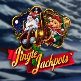Jingle Jackpots online game logo by Dragon Gaming on happyjokers.si