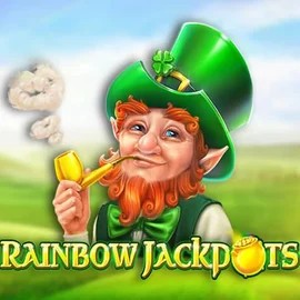 Rainbow Jackpots online game logo by Red Tiger Gaming on happyjokers.si